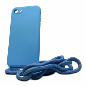 Puzdro Liquid Strap TPU iPhone 7/8/SE 2020 - svetlo modré
