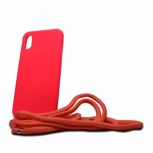 Puzdro Liquid Strap TPU iPhone X/Xs - červené