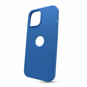 Puzdro Liquid TPU iPhone 12 Mini (5.4) - modré (výrez na logo)