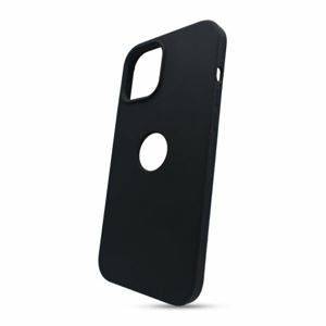 Puzdro Liquid TPU iPhone 12 Pro Max (6.7) - čierne (výrez na logo)