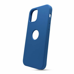 Puzdro Liquid TPU iPhone 12/12 Pro (6.1) - modré (výrez na logo)