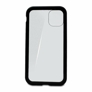 Puzdro Magnet Metal Glass 360 iPhone 11 (6.1) celotelové - čierne