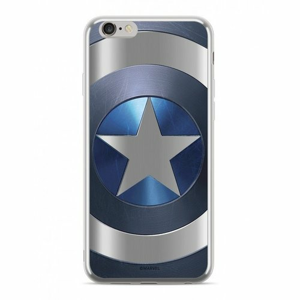 Puzdro Marvel TPU Huawei P20 lite Captain America vzor 005 (licencia) - silver