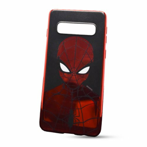 Puzdro Marvel TPU Samsung Galaxy S10 G973 Spider-Man vzor 014 (licencia) - červené