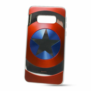 Puzdro Marvel TPU Samsung Galaxy S10e G970 Captain America vzor 025 (licencia) - silver