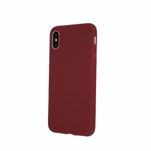 Puzdro Matt TPU iPhone XS Max - Červené (Vínové)
