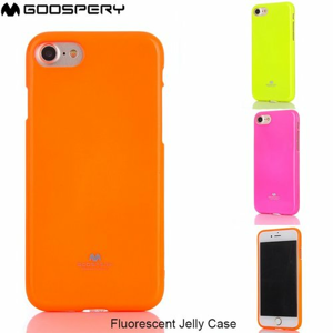 Puzdro Mercury Fluorescent TPU iPhone X - oranžové