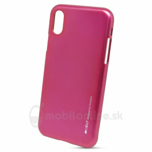 Puzdro Mercury i-Jelly TPU iPhone X - ružové