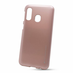 Puzdro Mercury i-Jelly TPU Samsung Galaxy A40 A405 - zlato-ružové