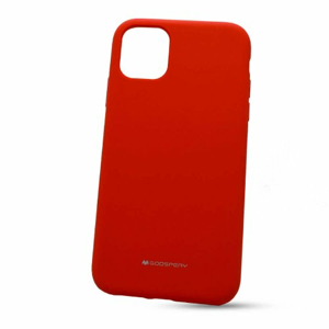 Puzdro Mercury Silicone TPU iPhone 11 - červené