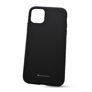 Puzdro Mercury Silicone TPU iPhone 11 - čierne