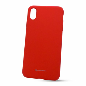 Puzdro Mercury Silicone TPU iPhone  Xs Max - červené