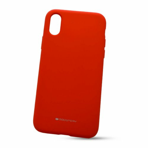 Puzdro Mercury Silicone TPU iPhone X/Xs červené