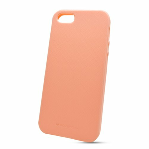 Puzdro Mercury Style Lux TPU iPhone 5/5S/SE - svetlo ružové