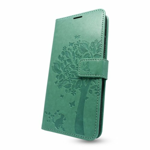 Puzdro Mezzo Book Samsung Galaxy A22 A225 vzor strom - zelené