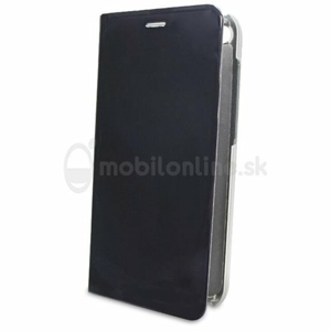 Puzdro Mirror Clear View Book Samsung Galaxy A7 A750 - čierne