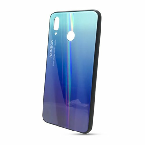 Puzdro Rainbow Glass TPU Honor Play - modré