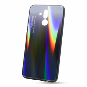 Puzdro Rainbow Glass TPU Huawei Mate 20 Lite - čierne