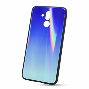 Puzdro Rainbow Glass TPU Huawei Mate 20 Lite - modré