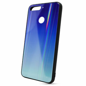 Puzdro Rainbow Glass TPU Huawei Y6 Prime 2018 - modré