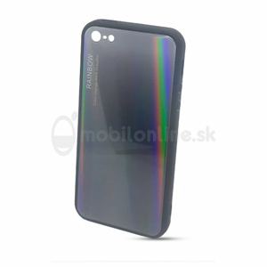 Puzdro Rainbow Glass TPU iPhone 5/5s/SE - čierne