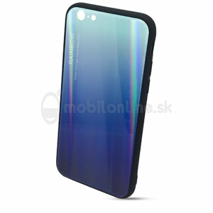 Puzdro Rainbow Glass TPU iPhone 6/6s - modré