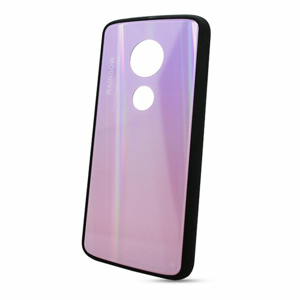 Puzdro Rainbow Glass TPU Motorola Moto E5/G6 Play - ružové