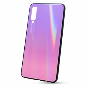 Puzdro Rainbow Glass TPU Samsung Galaxy A7 A750 - ružové