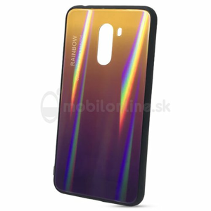 Puzdro Rainbow Glass TPU Xiaomi Pocophone F1 - fialové