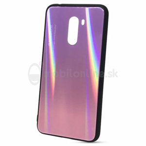 Puzdro Rainbow Glass TPU Xiaomi Pocophone F1 - ružové