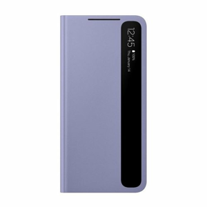 Puzdro Samsung Clear View EF-ZG996CVE pre S21+ G996 - fialové