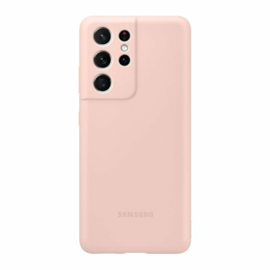 Puzdro Samsung Silikón EF-PG998TPE pre S21 Ultra G998 - ružové
