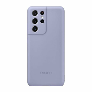 Puzdro Samsung Silikón EF-PG998TVE pre S21 Ultra G998 - fialové
