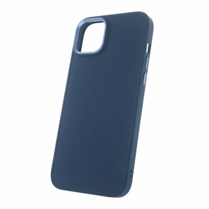 Puzdro Satin iPhone 14 Plus - tmavo modré