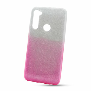 Puzdro Shimmer 2in1 TPU Xiaomi Redmi Note 8T - strieborno-ružové