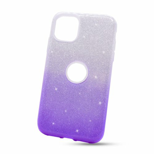 Puzdro Shimmer 3in1 TPU iPhone 11 (6.1) - strieborno-fialové