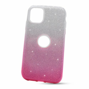 Puzdro Shimmer 3in1 TPU iPhone 11 (6.1) - strieborno-ružové