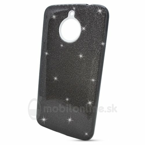 Puzdro Shimmer 3in1 TPU Moto E4 Plus - čierne