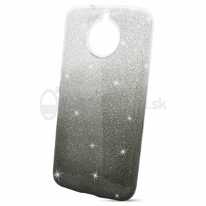 Puzdro Shimmer 3in1 TPU Moto G5s - strieborno-čierne