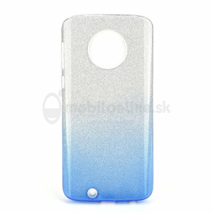 Puzdro Shimmer 3in1 TPU Moto G6 - strieborno-modré