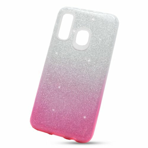 Puzdro Shimmer 3in1 TPU Samsung Galaxy A40 A405 - strieborno-ružové
