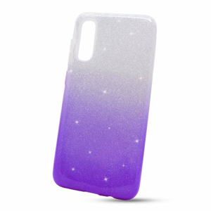 Puzdro Shimmer 3in1 TPU Samsung Galaxy A70 A705 - strieborno-fialový