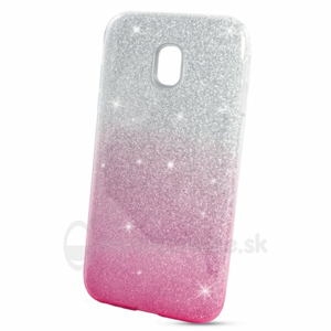 Puzdro Shimmer 3in1 TPU Samsung Galaxy J3 J330 2017 - ružovo-strieborné