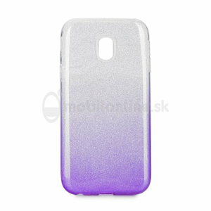 Puzdro Shimmer 3in1 TPU Samsung Galaxy J3 J330 2017 - strieborno-fialové