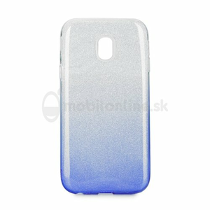 Puzdro Shimmer 3in1 TPU Samsung Galaxy J3 J330 2017 - strieborno-modré