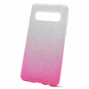 Puzdro Shimmer 3in1 TPU Samsung Galaxy S10 G973 - stieborno-ružové