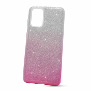 Puzdro Shimmer 3in1 TPU Samsung Galaxy S20+ G985 - strieborno-ružové