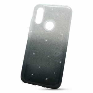Puzdro Shimmer 3in1 TPU Xiaomi Redmi 7 - strieborno-čierne