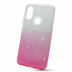 Puzdro Shimmer 3in1 TPU Xiaomi Redmi 7 - strieborno-ružové