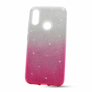 Puzdro Shimmer 3in1 TPU Xiaomi Redmi Note 7 - strieborno-ružové